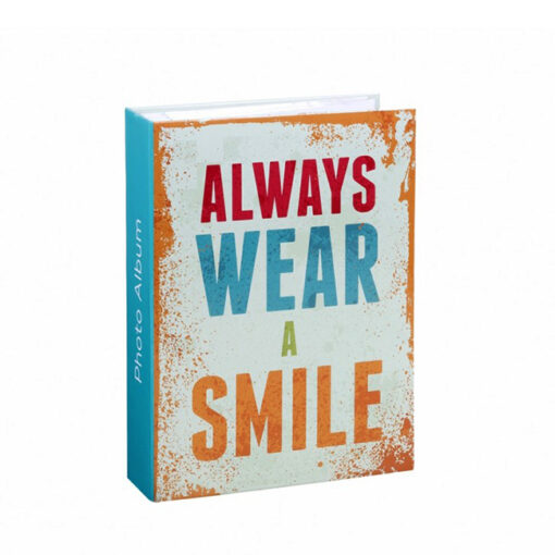 Άλμπουμ φωτογραφιών Always Wear A Smile για 200 φωτό 10x15cm